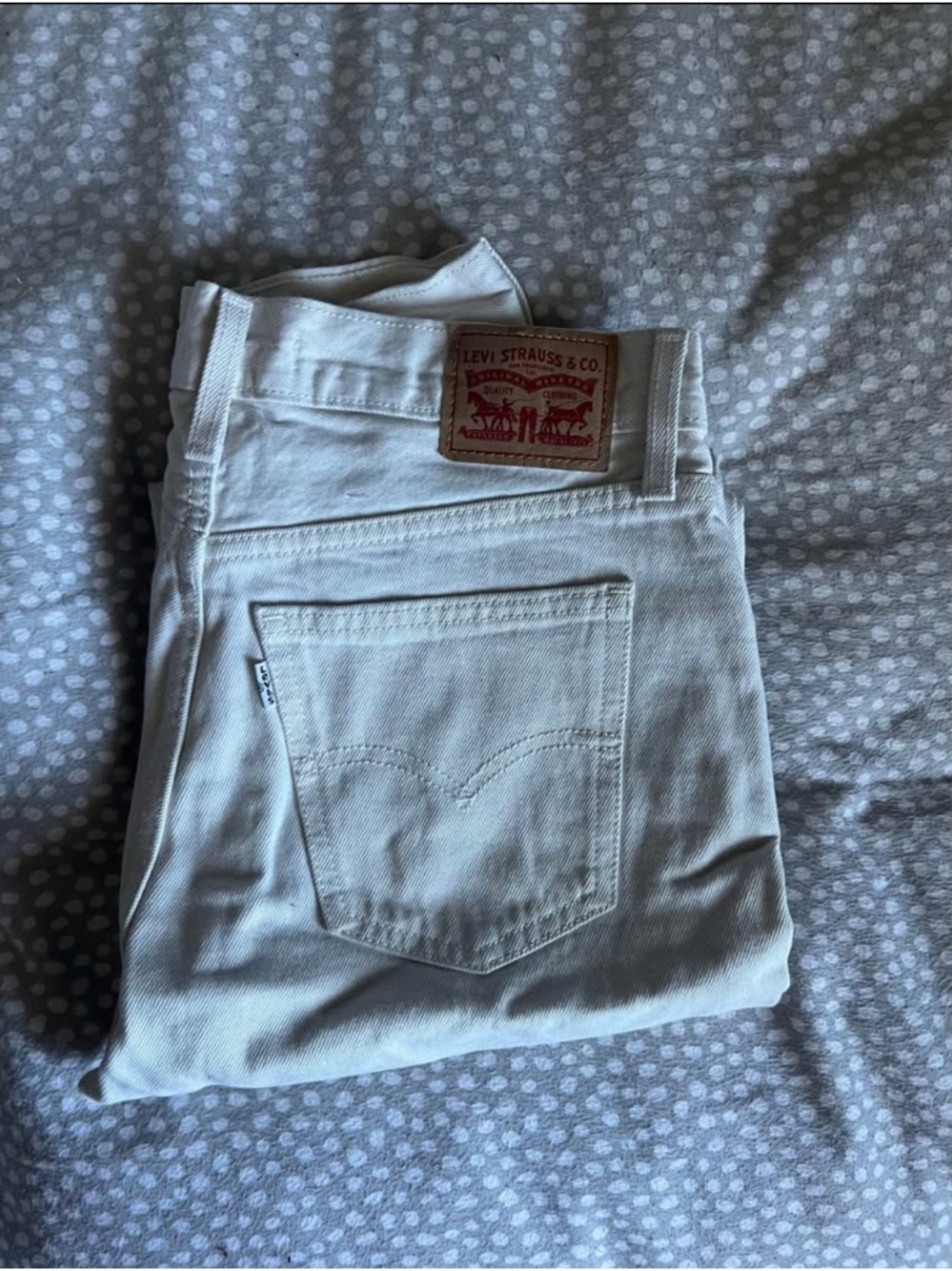Levi's Men's White Slim Jeans - Classic Five-Pocket